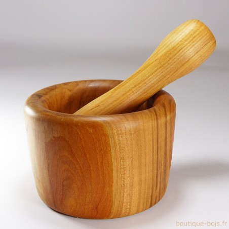 grand mortier en bois