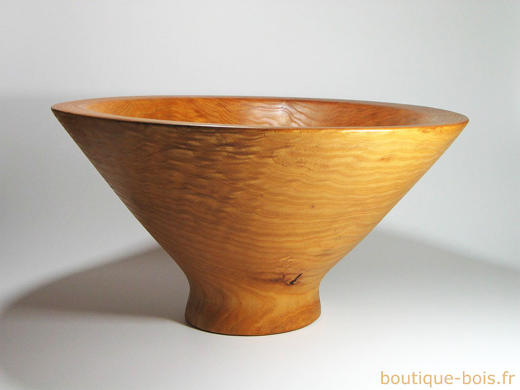 grande coupe à fruits en bois de catalpa 2